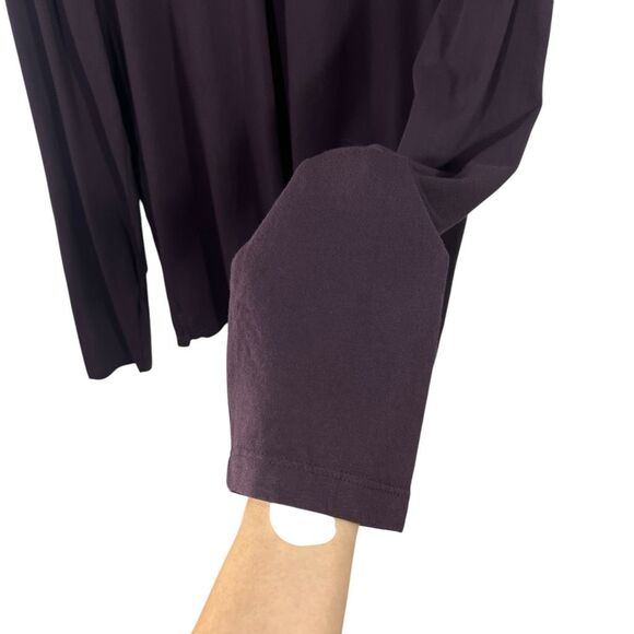 Vince Size Large Men's Purple Long Sleeve Cotton Polo Shirt New w Tags ! - Picture 4 of 10